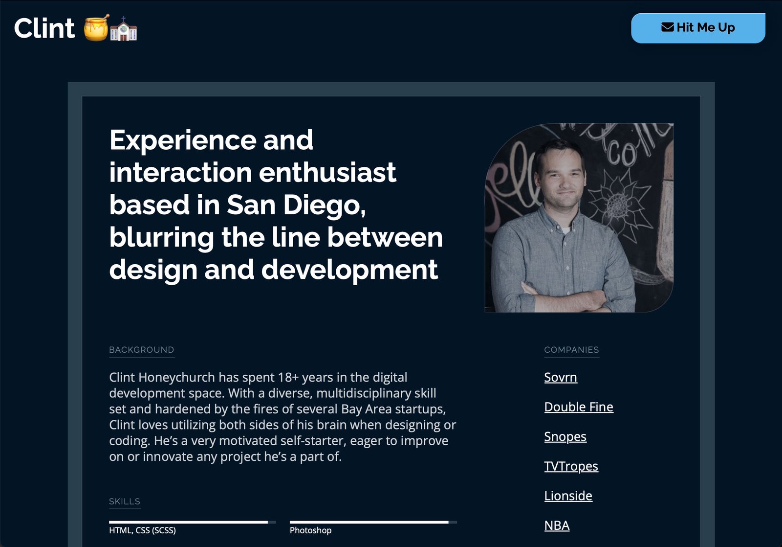 Clint_Honey.church Site Before